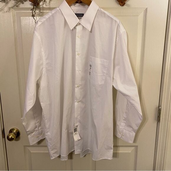 Van Heusen White Casual Button Down Shirt - Picture 1 of 9
